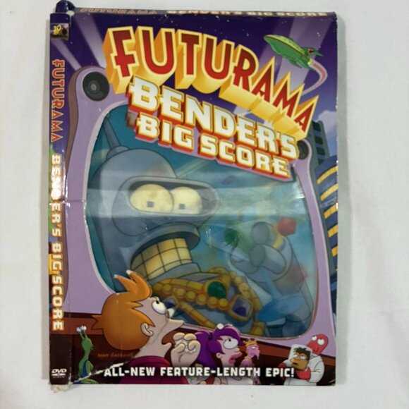Futurama: Bender's Game + Bender's Big Score DVD+Cover+POSTCARDS+BonusDVD TESTED - Picture 3 of 13